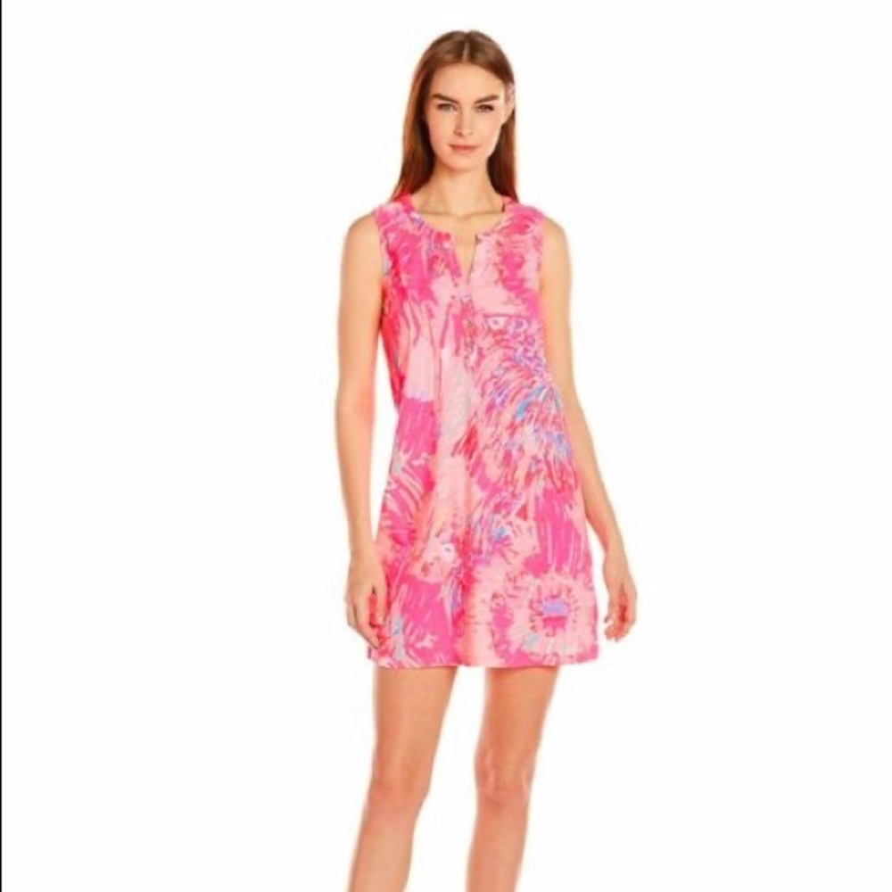 Lilly Pulitzer Bright Pink Essie Dress